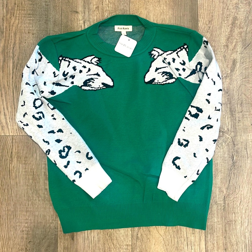 NWT leopard sweater